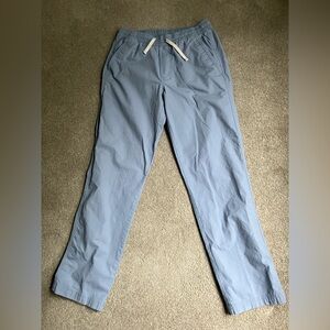 CHARLESTON THREADS light blue pull on  cotton blend pants beach summer travel M